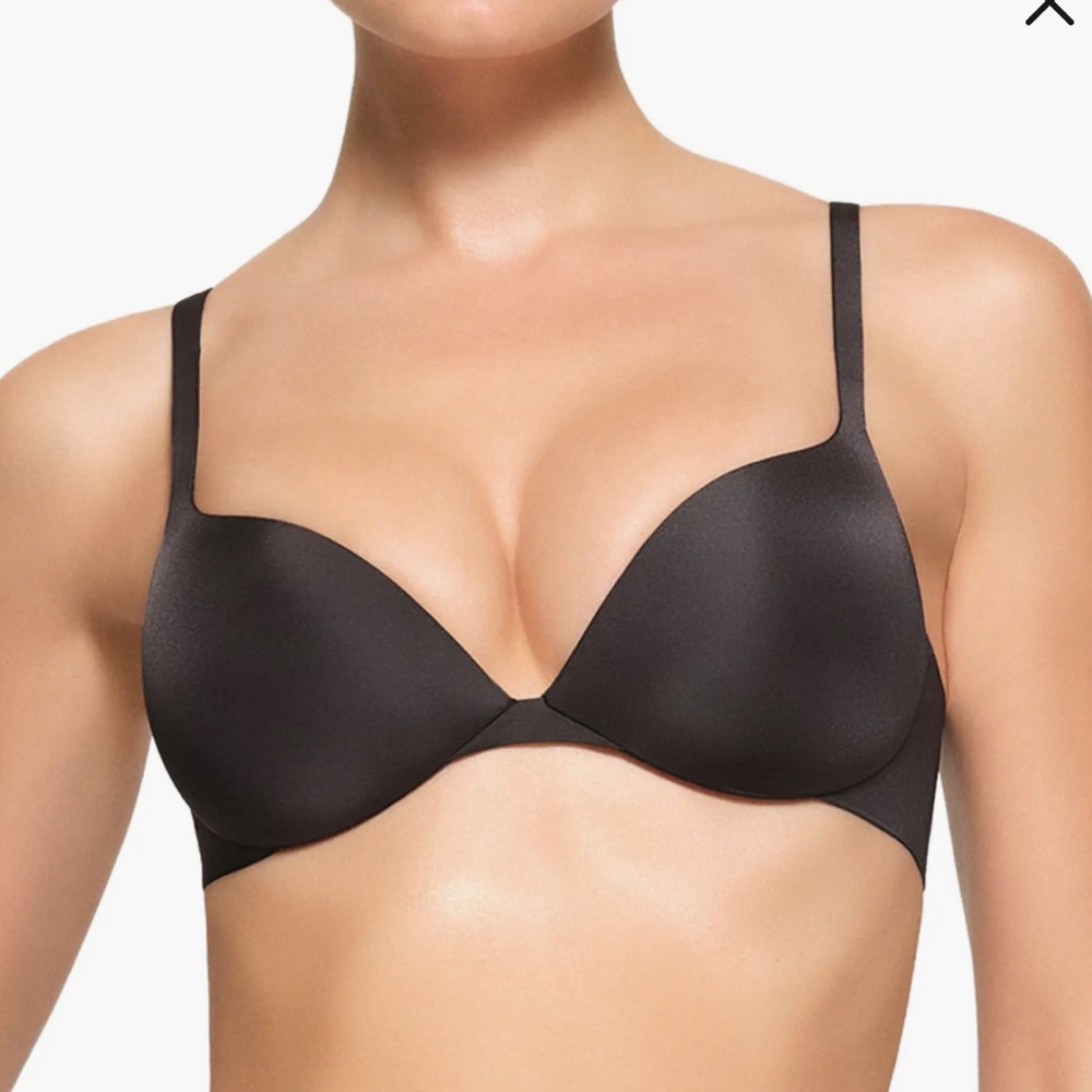 SKIMS NWT Ultimate Collection Push Up Plunge Bra - Onyx